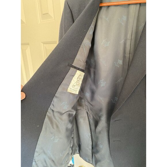 Oleg Cassini Black Blazer Men's Single Breasted 2 Button Vintage USA Union Made - Picture 8 of 11